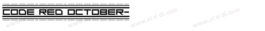 Code Red October字体转换